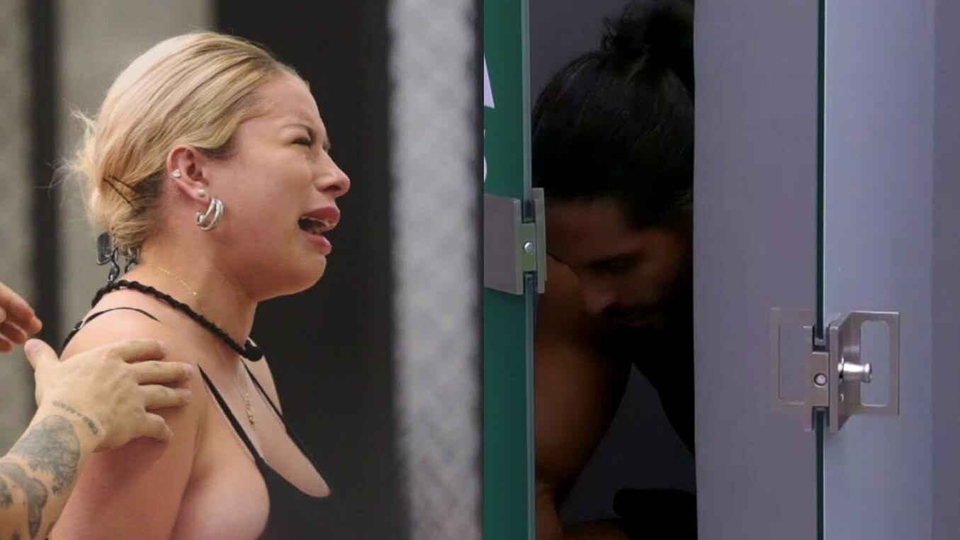 Marlon se encerró en el baño 'La Casa de los Famosos' y empezó a llorar desconsoladamente por perder la prueba.