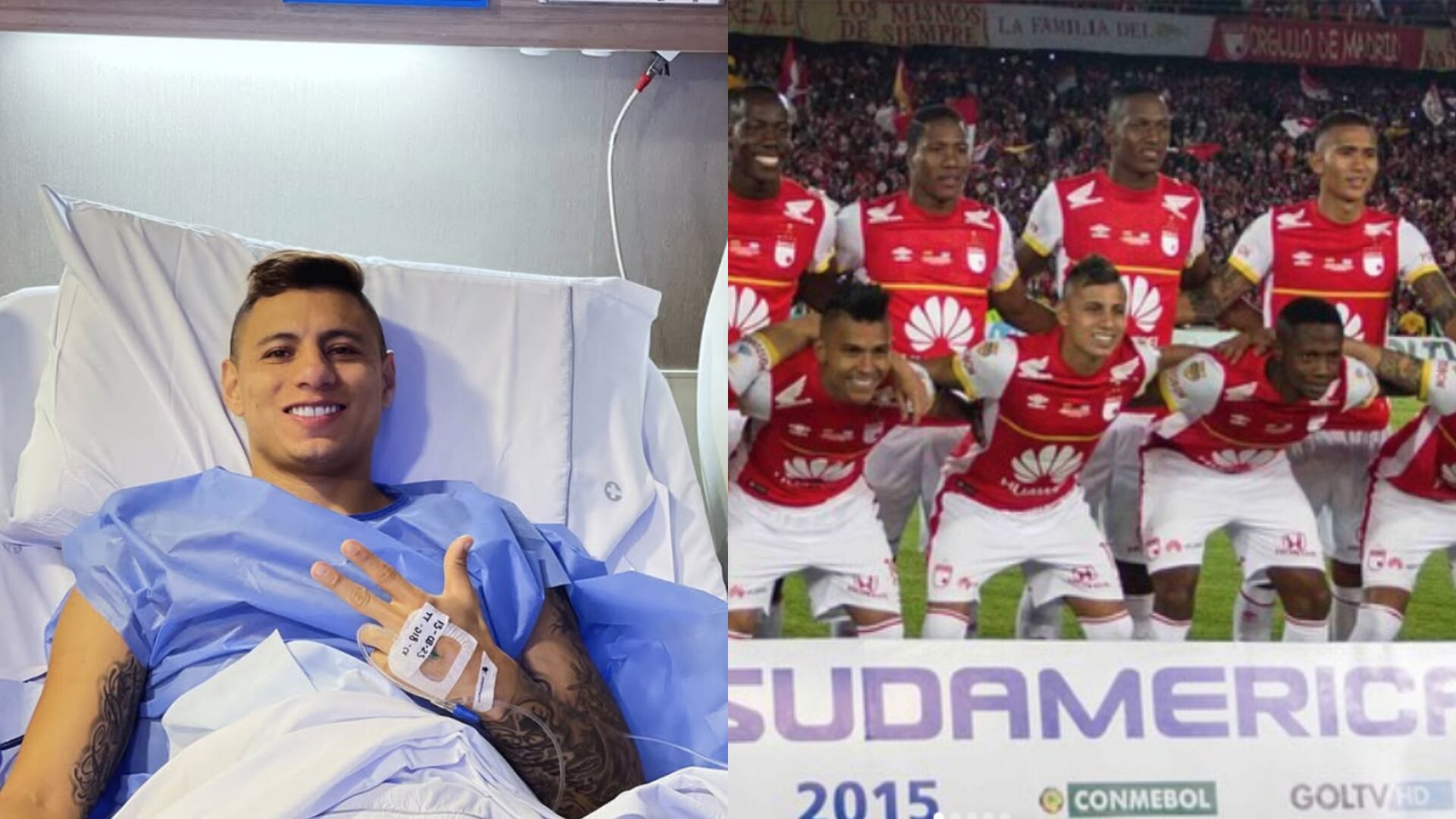 Juan Daniel Roa y Santa Fe - Fotos: Redes sociales del jugador