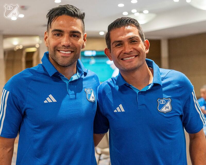 Primeras fotos de Radamel Falcao García con la camiseta de Millonarios