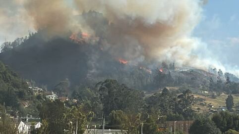 Jorge Emilio Rey, gobernador de Cundinamarca, confirmó un nuevo incendio en Sopó Cundinamarca