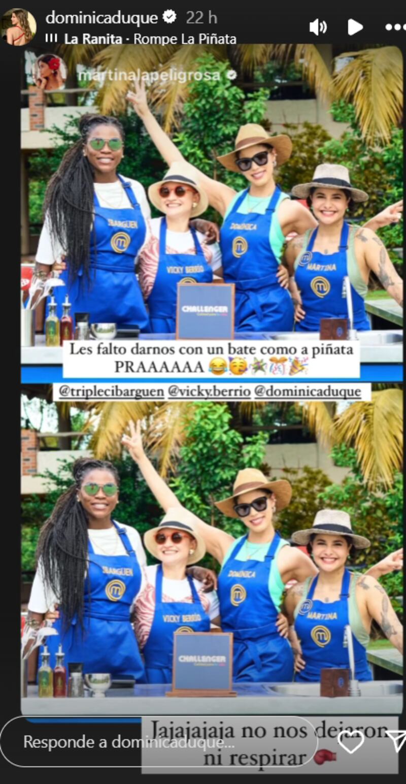 Dominica y Martina de MasterChef pegaron ‘grito en el cielo’ disfrazado de ‘pulla’ para RCN