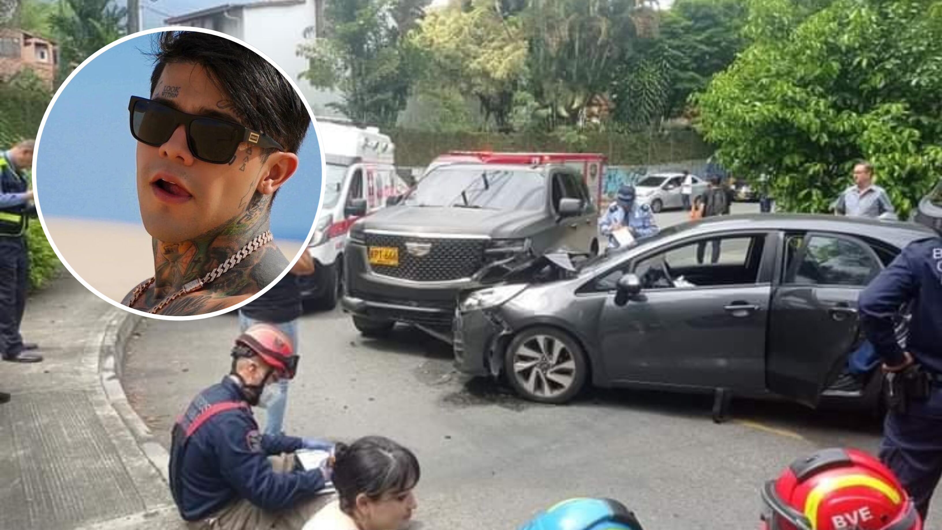 Accidente en Medellín de Yeferson Cossio el 17 de junio de 2023.