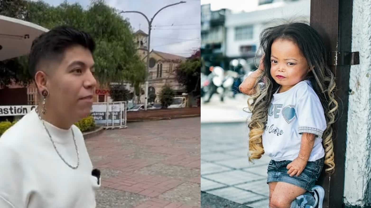 El reconocido fotógrafo de TikTok tuvo una sesión fotográfica con la mujer más pequeña de Colombia