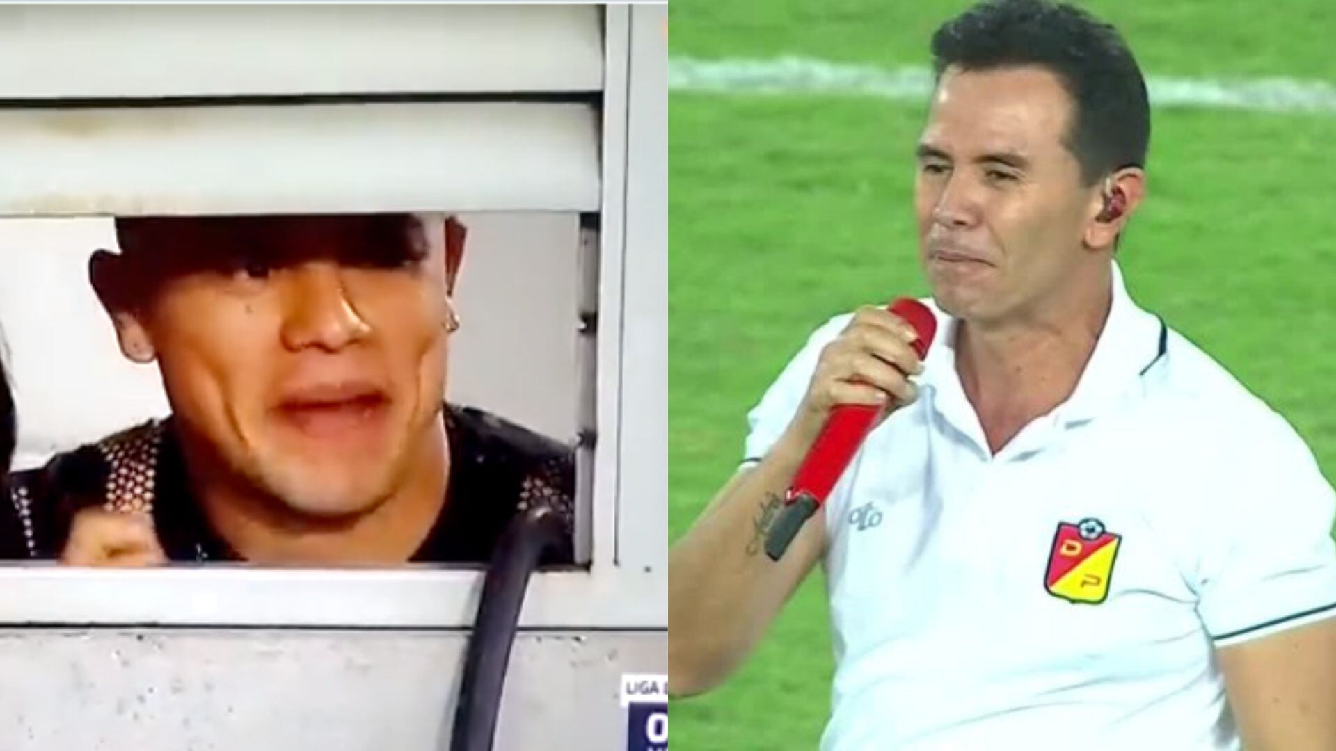 'Leo' Castro se gozó el show de Jhonny Rivera antes de la final.