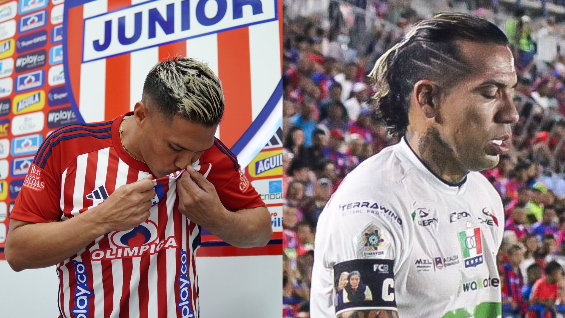 Teófilo Gutiérrez y Dayro Moreno - Fotos: Redes sociales de sus equipos