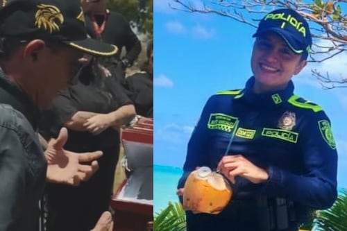 Padre de comandante de policía de Providencia le cantó al ataúd de su hija mientras crecen dudas por su muerte