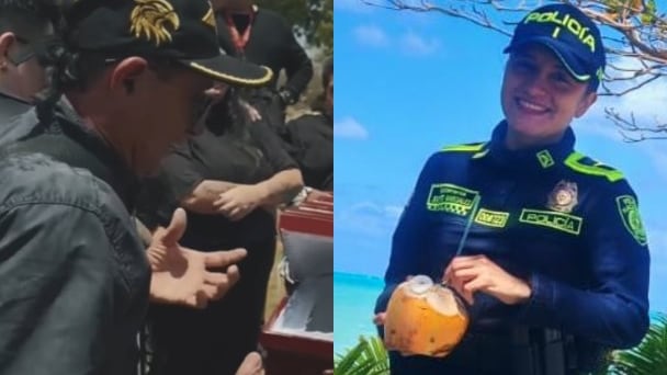 Foto entre lágrimas y reclamos por presunto acoso laboral: así fue el funeral de la subteniente Jenyfer Marciales en Barranquilla.
