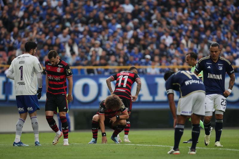 Millonarios VS Flamengo por la fecha 1 de la fase de grupos de la Copa Conmebol Libertadores en el Estadio El Campín de Bogotá