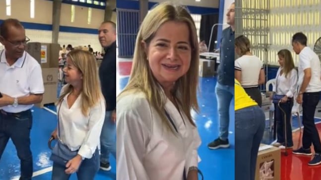 Foto Elsa Noguera votó en Barranquilla y guardó silencio sobre su futuro político.