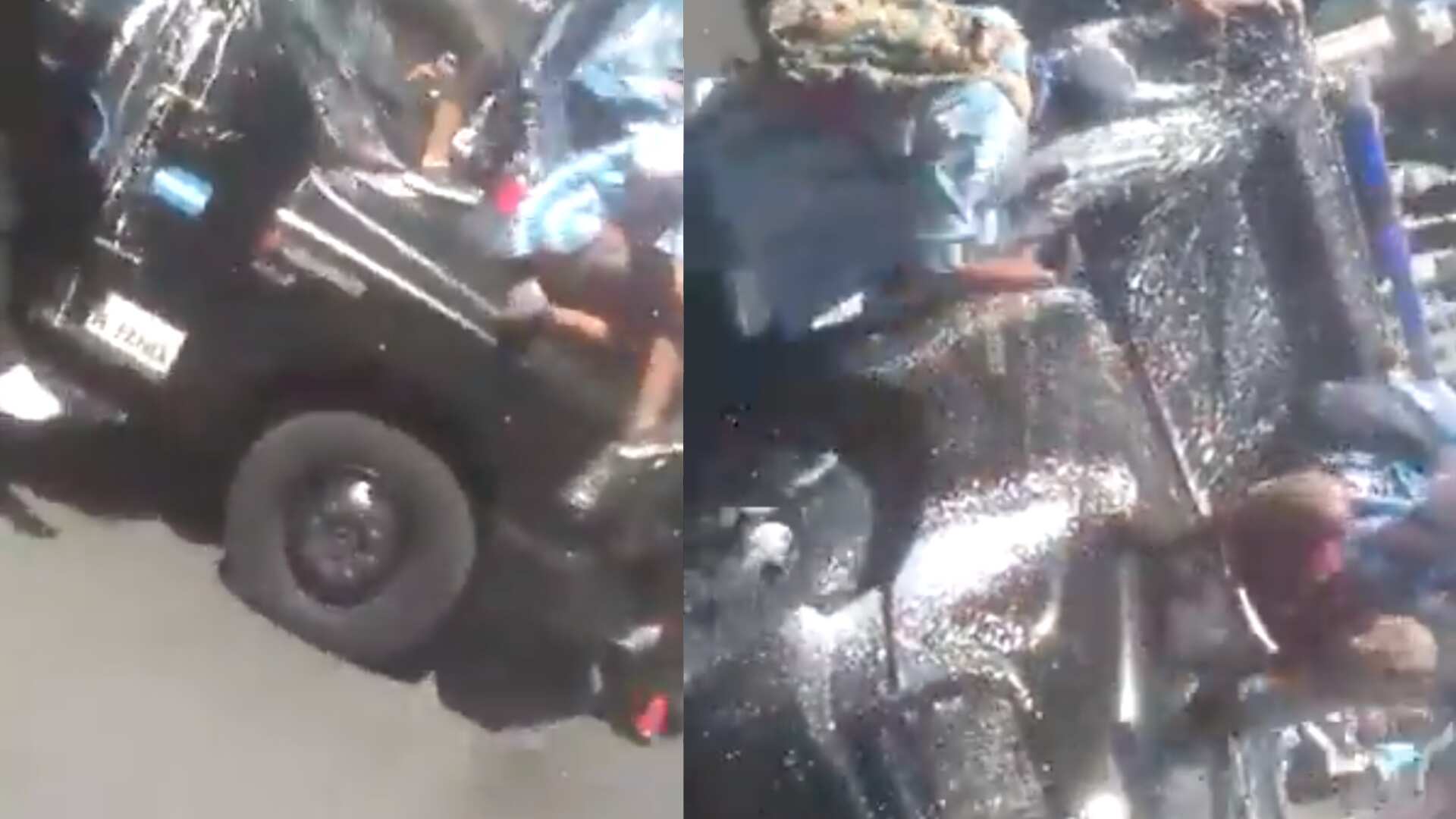 Hinchas de Argentina robaron un carro de la policía mientras celebraban su consagración en el Mundial Qatar 2022