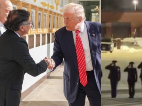 En video: con honores militares despidieron al presidente Petro tras su visita a Estados Unidos