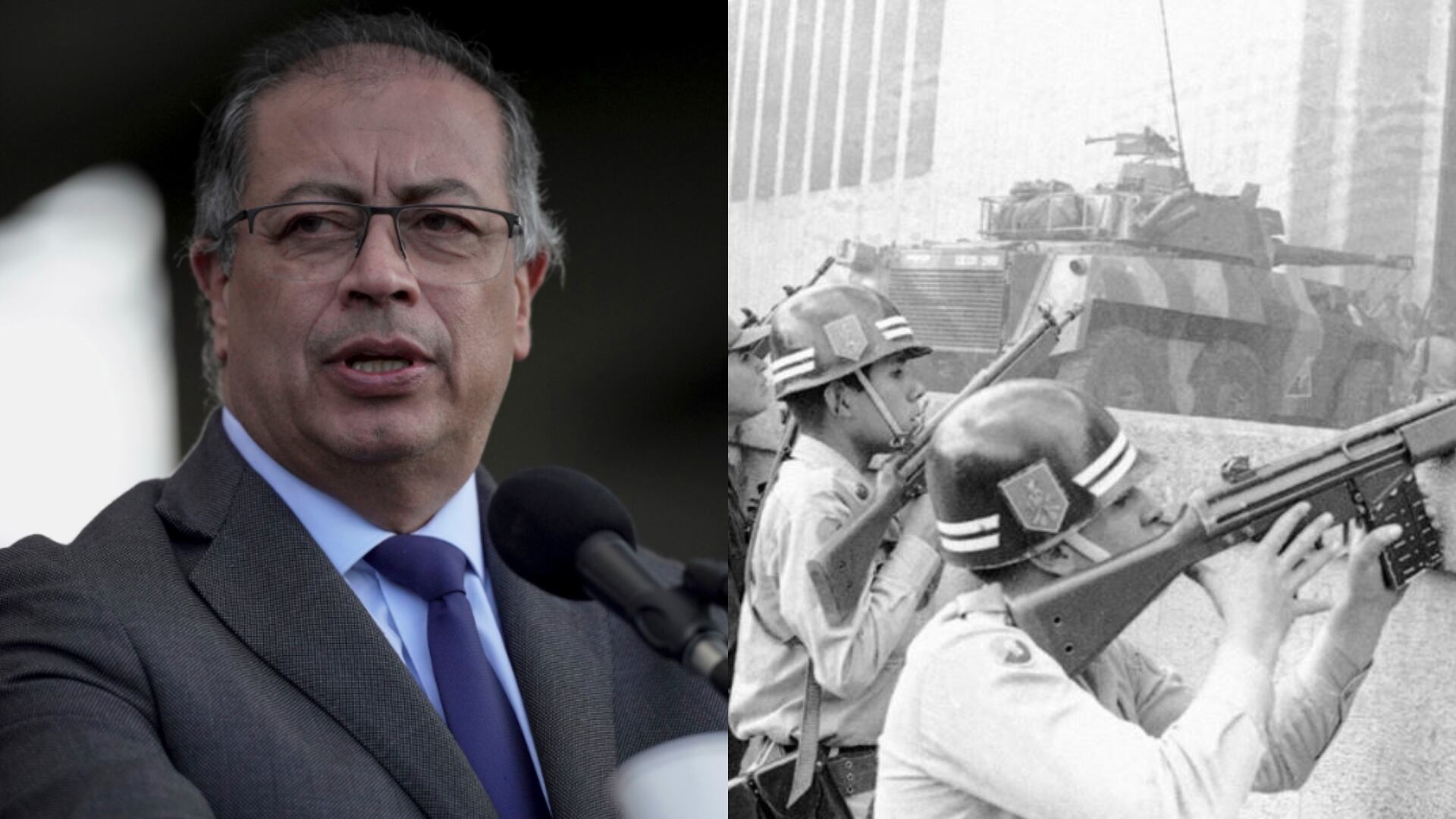 Petro se refirió a la toma del Palacio de Justicia por parte de guerrilleros del M-19.