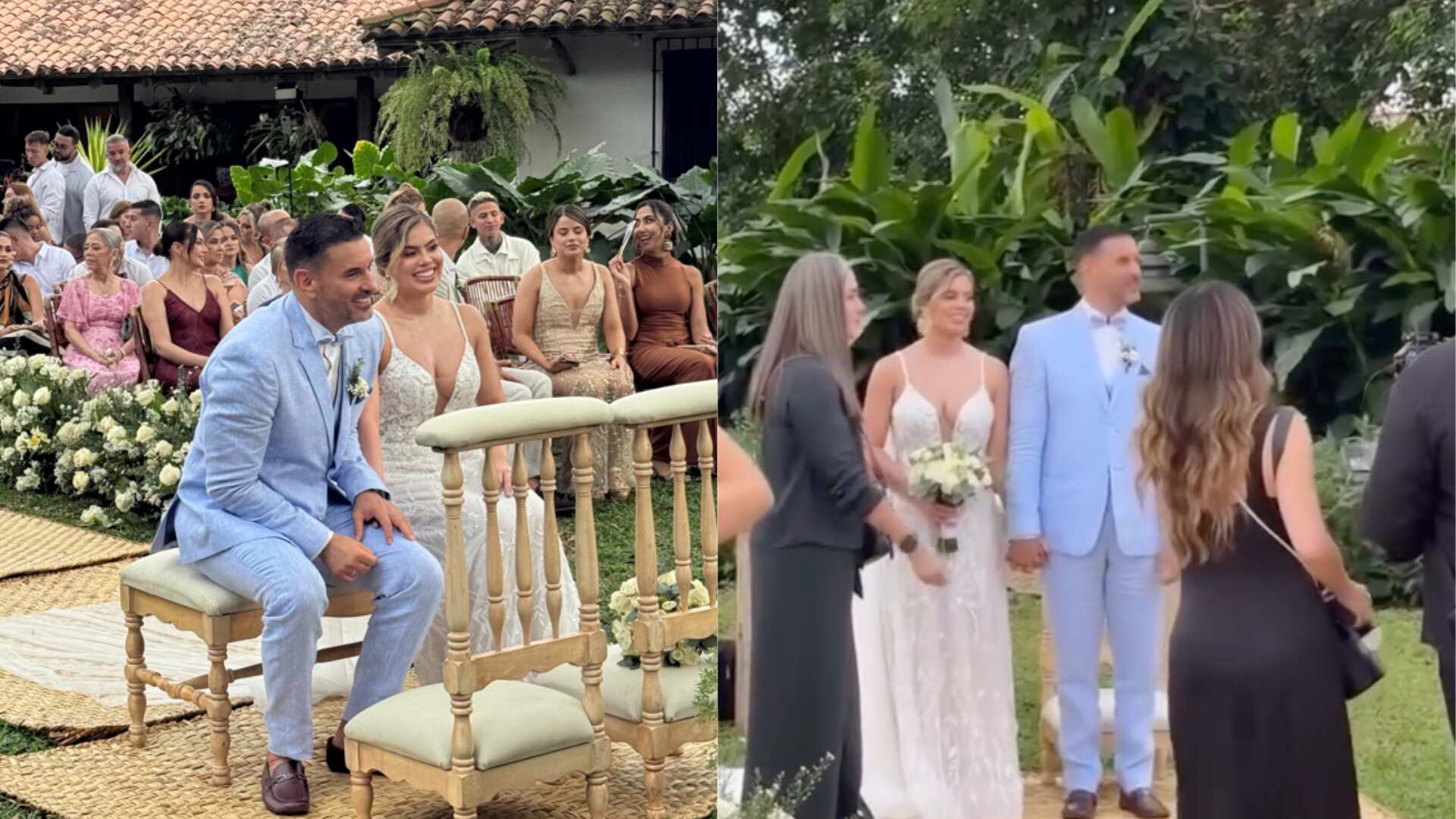 Luis Fernando Salas en su matrimonio