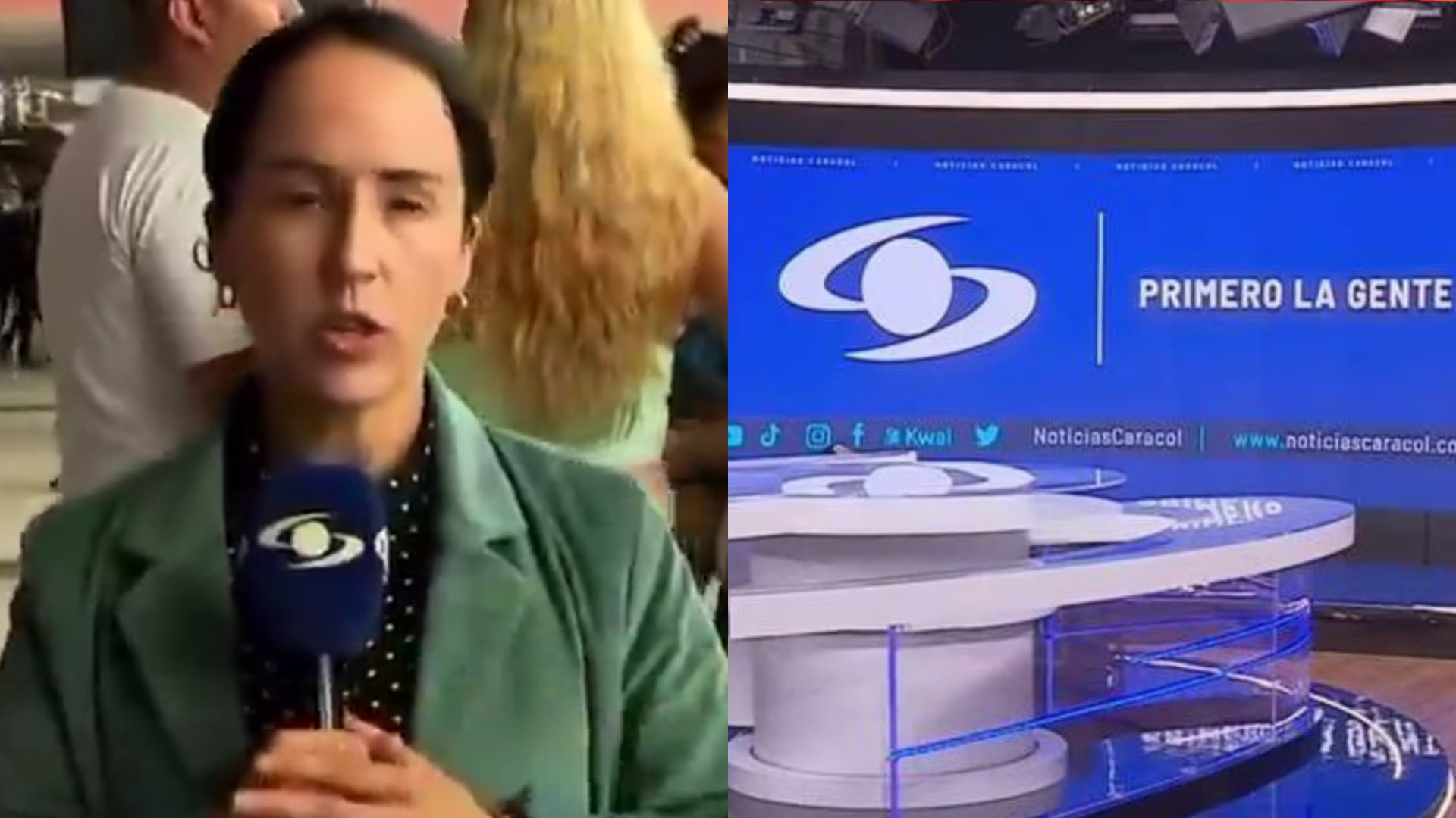 Érika Zapata de Noticias Caracol superó su ‘mero gentío’ con jocoso momento en la terminal de Medellín