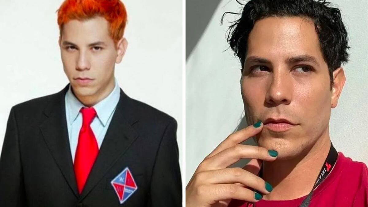 Christian Chávez dejó el cabello de colores.