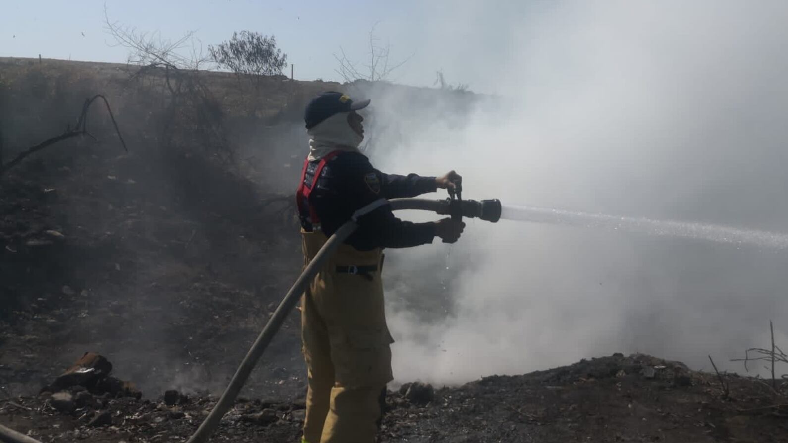 Bomberos en Bolívar. Imagen de referencia.