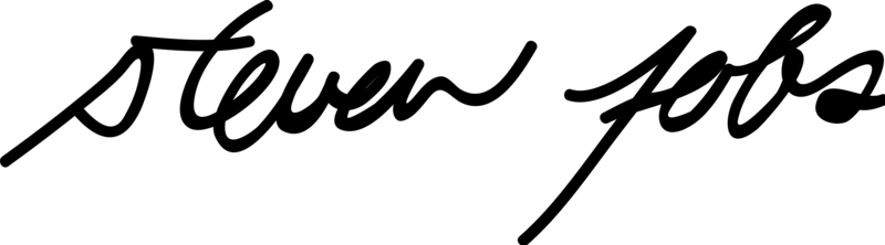 Firma de Steve Jobs