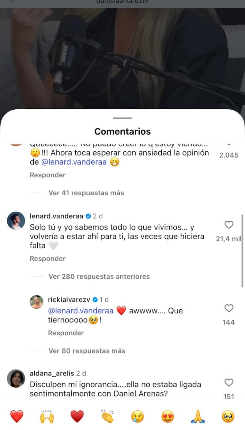 Daniela Álvarez y su exnovio