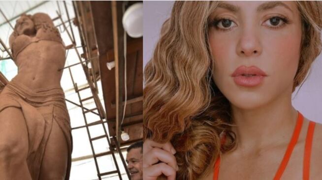 Escultura de Shakira en Barranquilla.