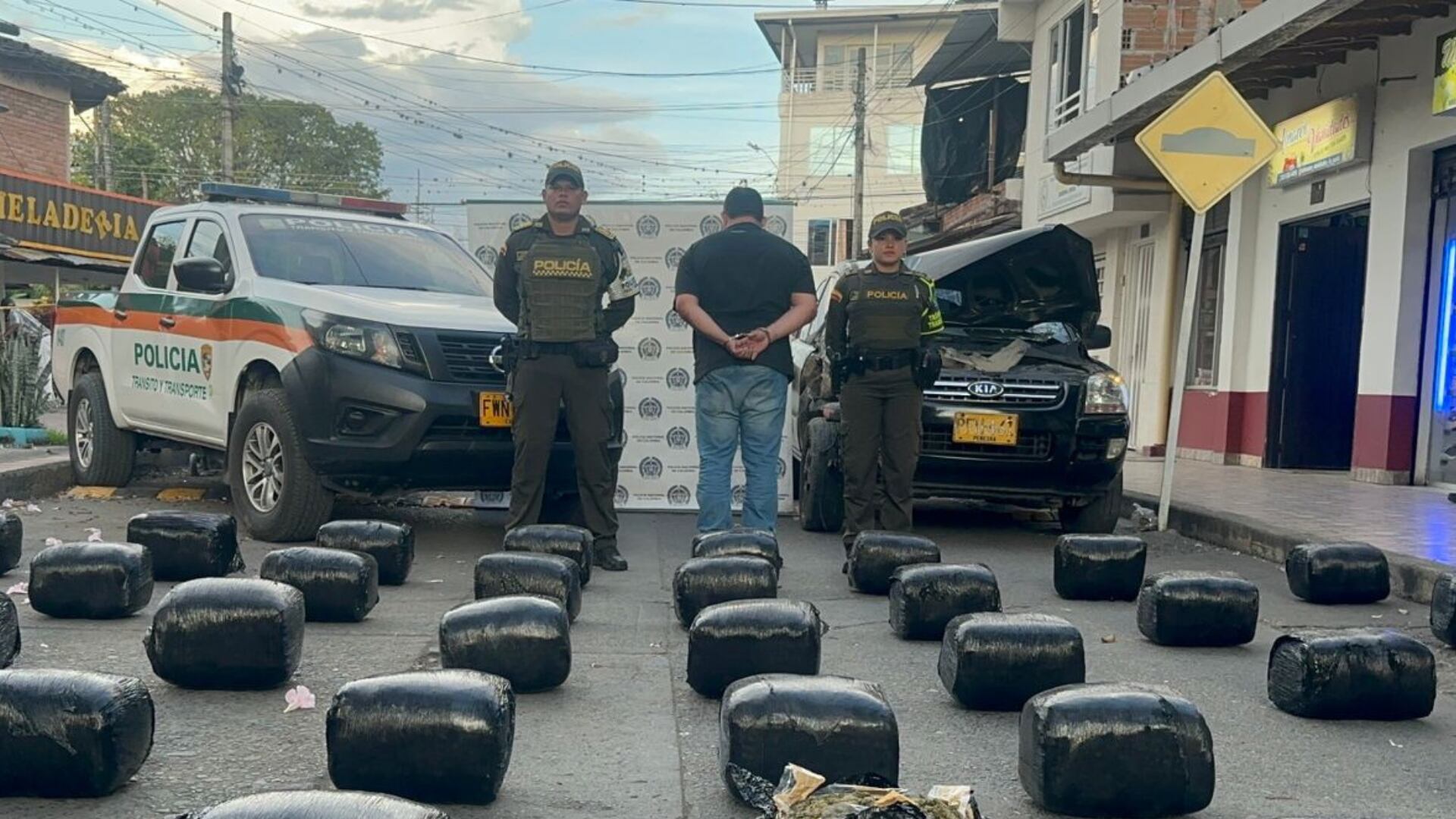 Incautación de marihuana en el Valle del Cauca