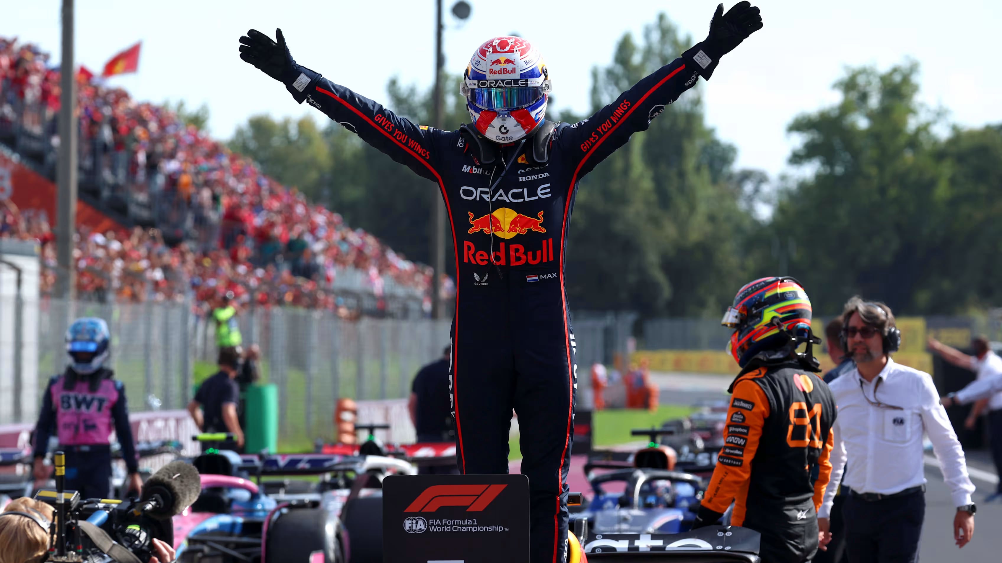 Max Verstappen en Monza