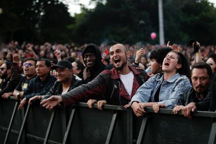 Público asistente a Rock al Parque 2022 en Bogotá.