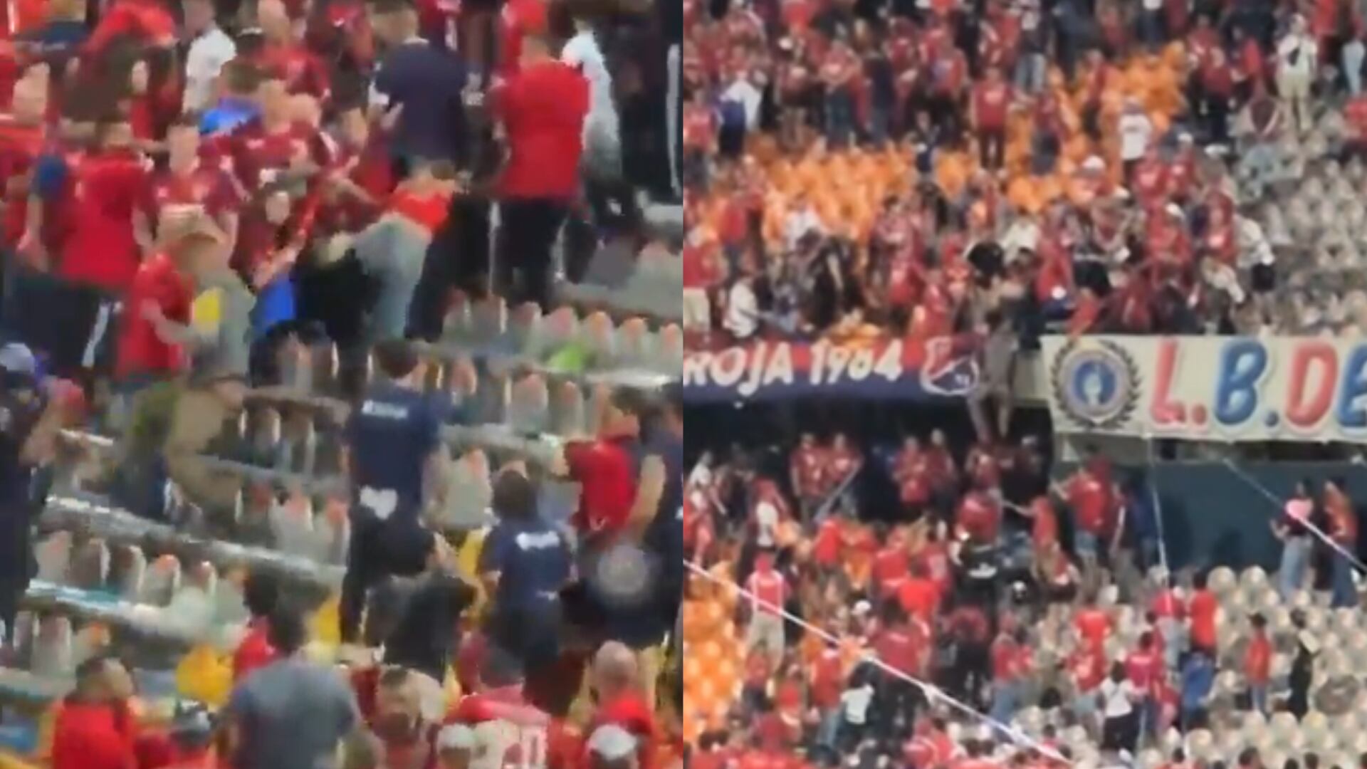 Hinchas del Medellín en la final del FPC