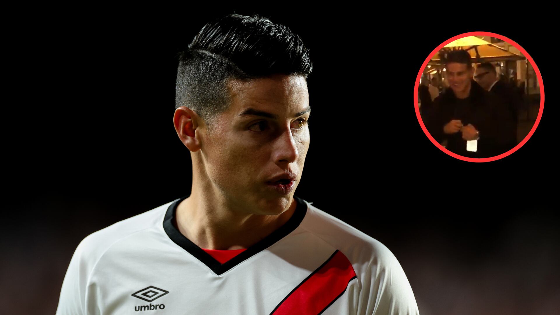 James fue sujeto de un freestyle en Madrid por un compatriota, ¿estilo Transmilenio?