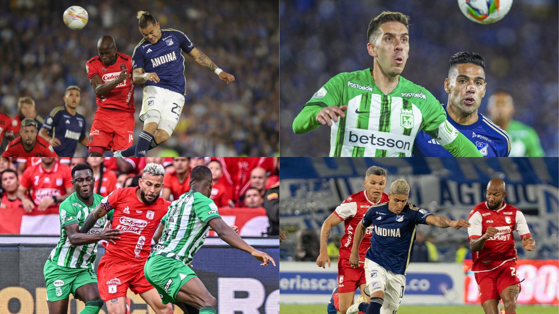 Clásicos de Colombia - Fotos: Redes sociales de los respectivos equipos