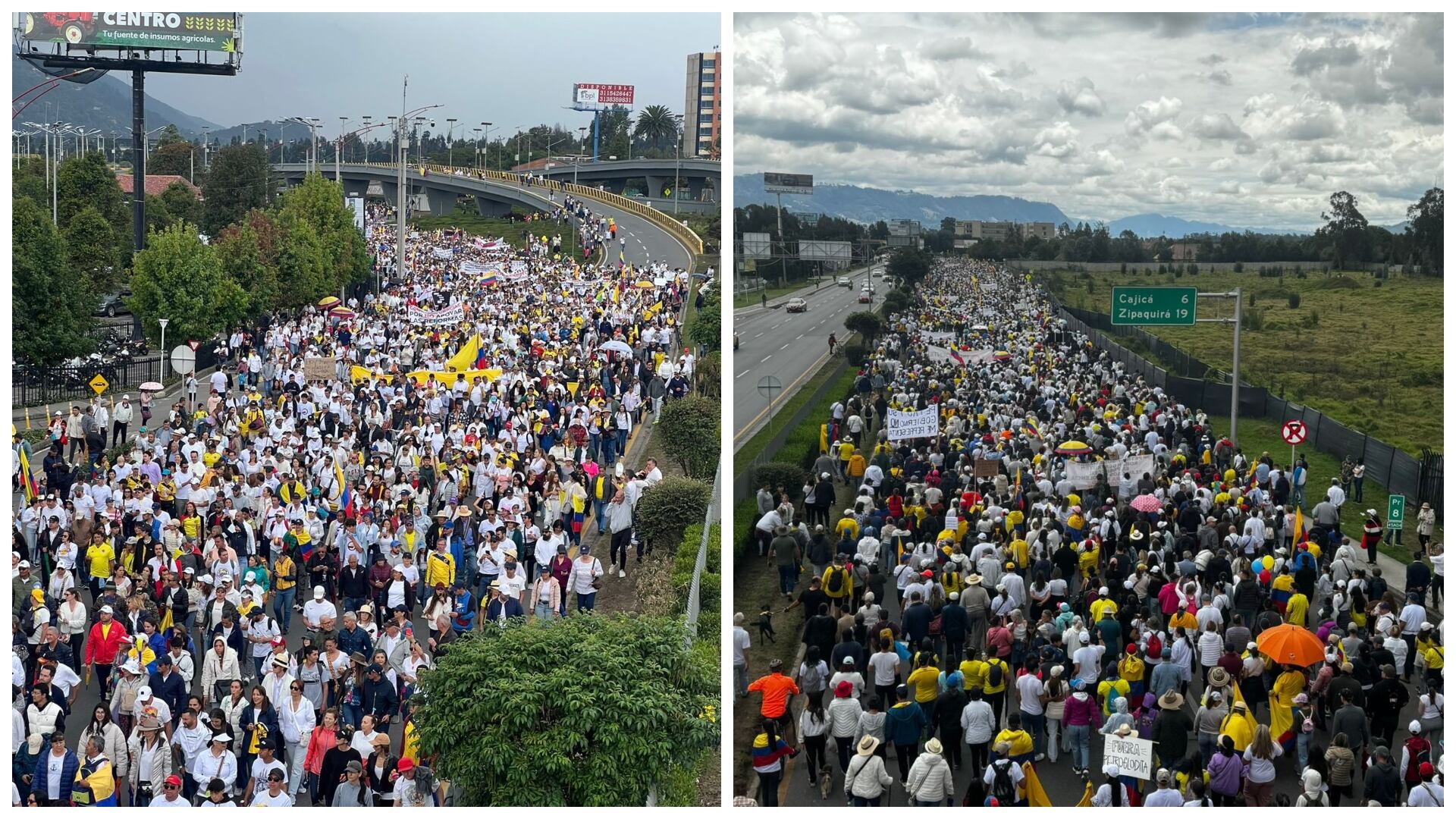 Marchas contra Petro