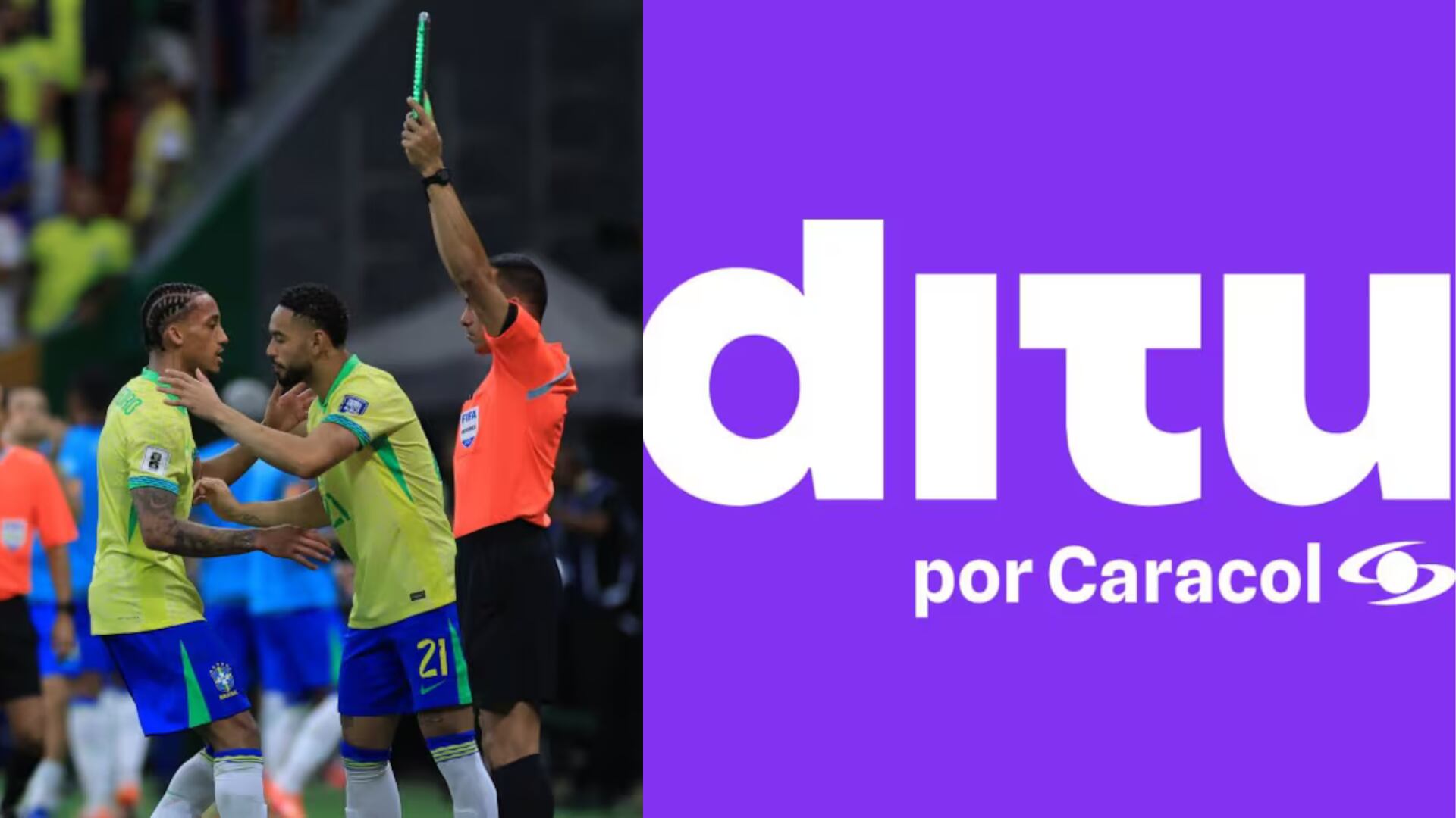 Ditu de Caracol se cayó en partido de Argentina Brasil