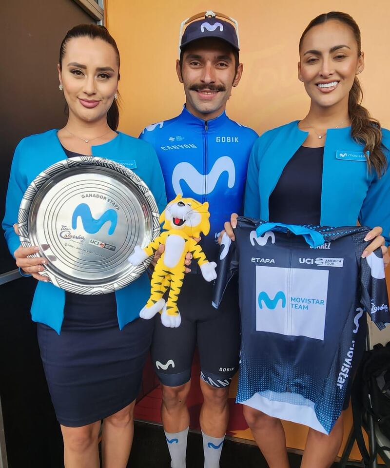 El bigote de Fernando Gaviria da mucho de qué hablar en el Tour Colombia