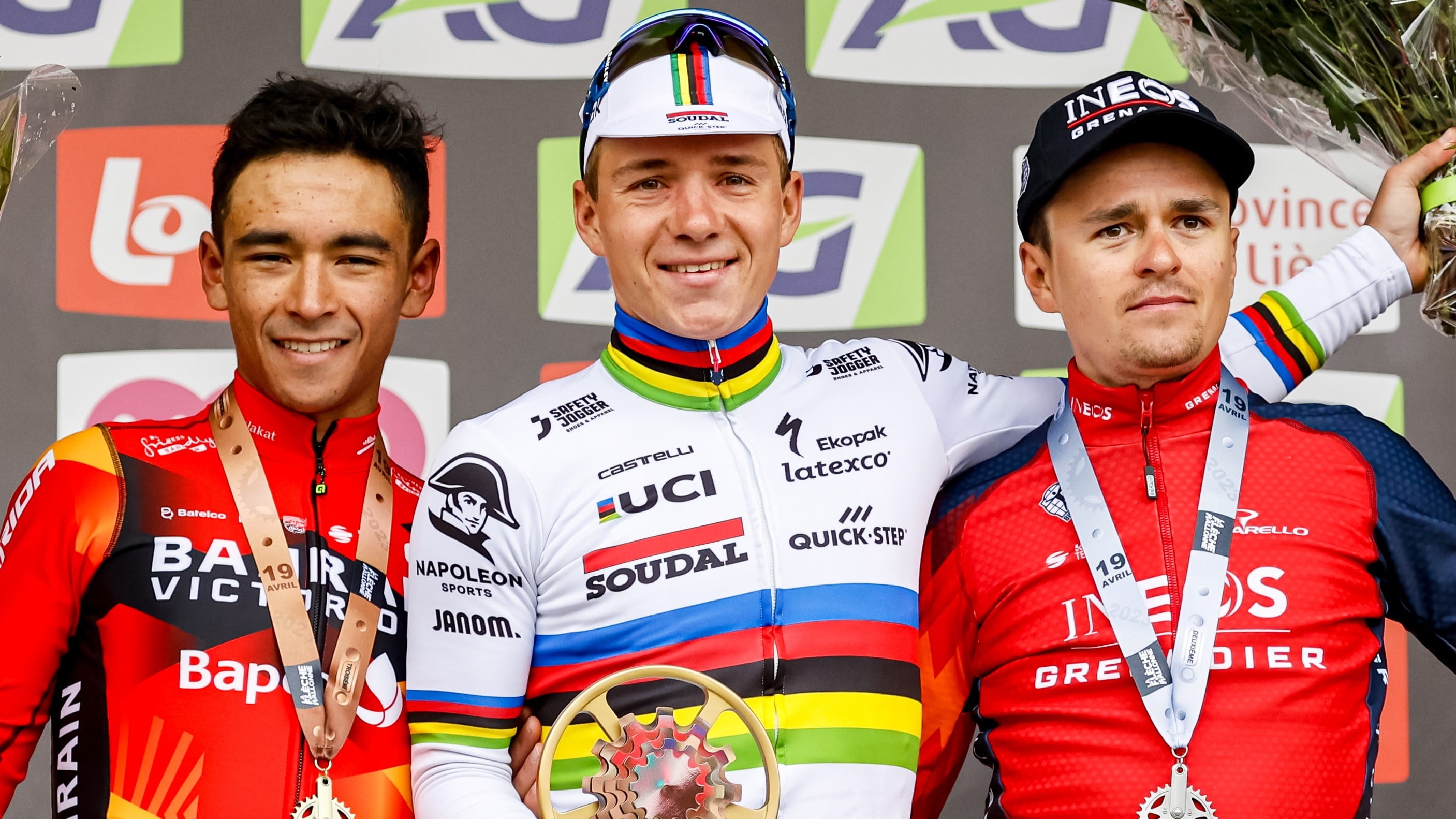 Santiago Buitrago, en el podio de la Clásica de Lieja