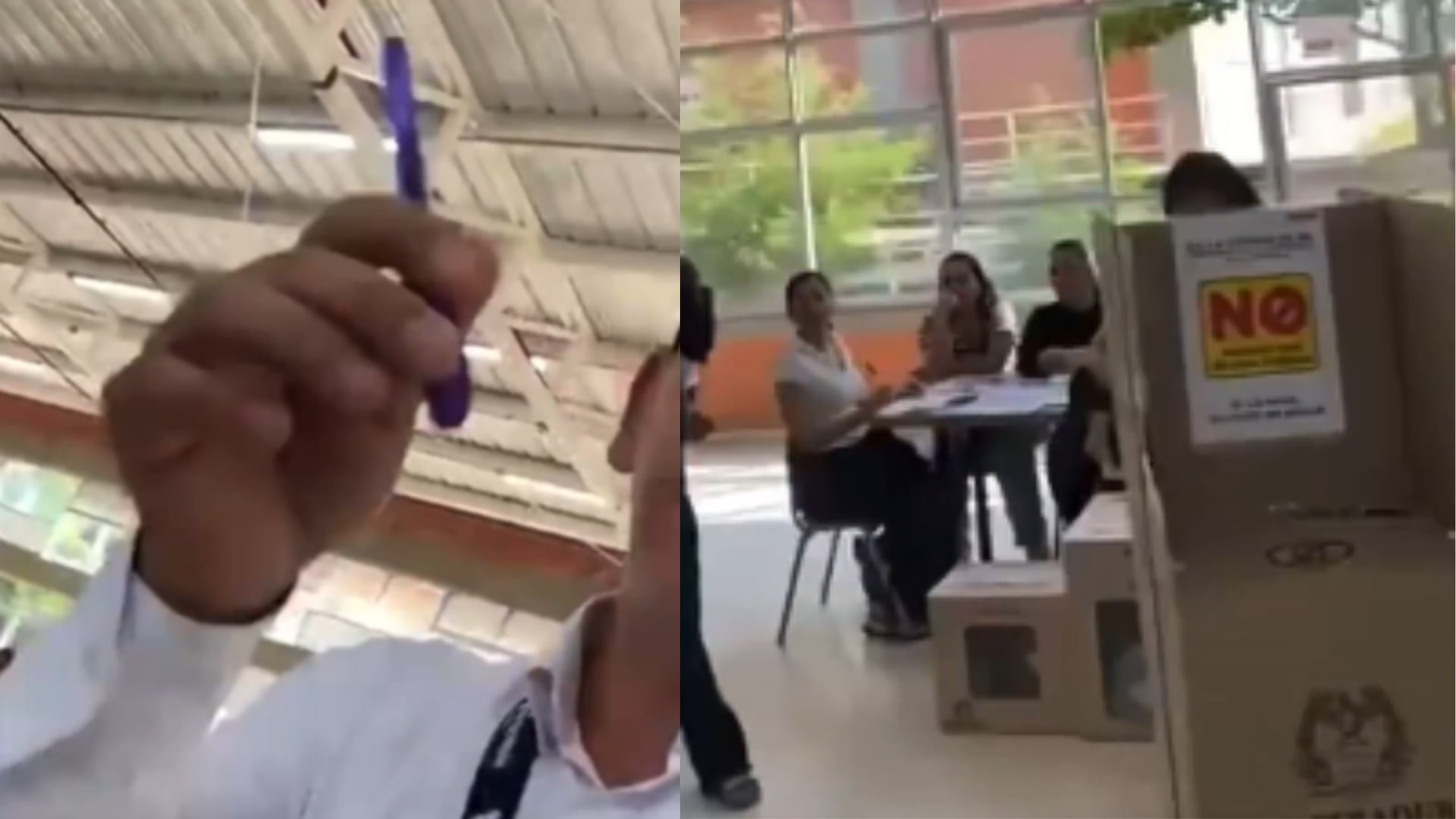 Elecciones: Denuncian esferos borrables en concurrido puesto de votación