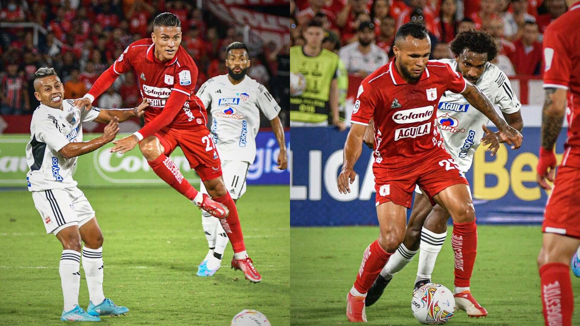 América venció por 2-0 al Junior de Barranquilla.