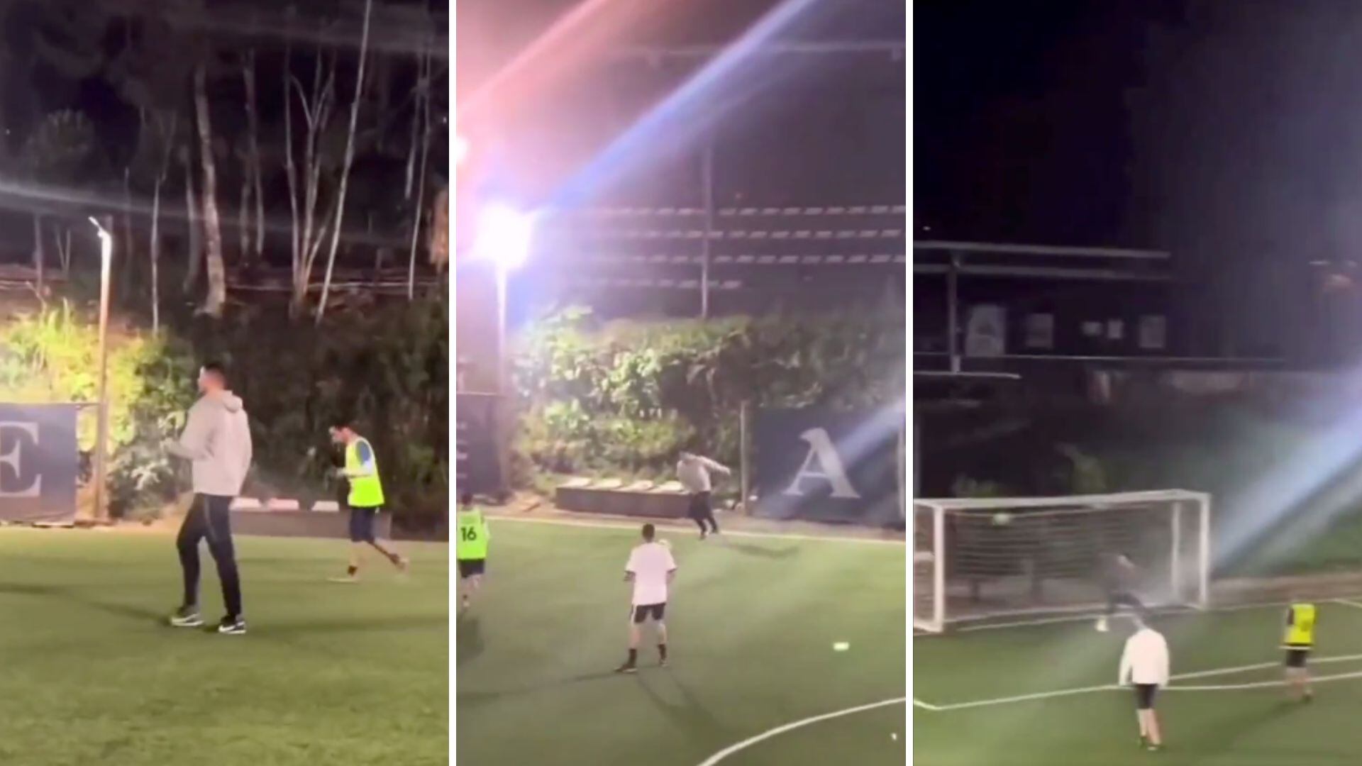 'Gio' Moreno marcó un golazo en un partido con sus amigos.