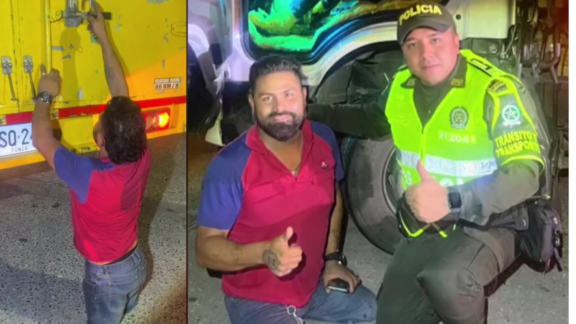 Viralizan a camionero que conduce a pesar de tener limitaciones en sus piernas