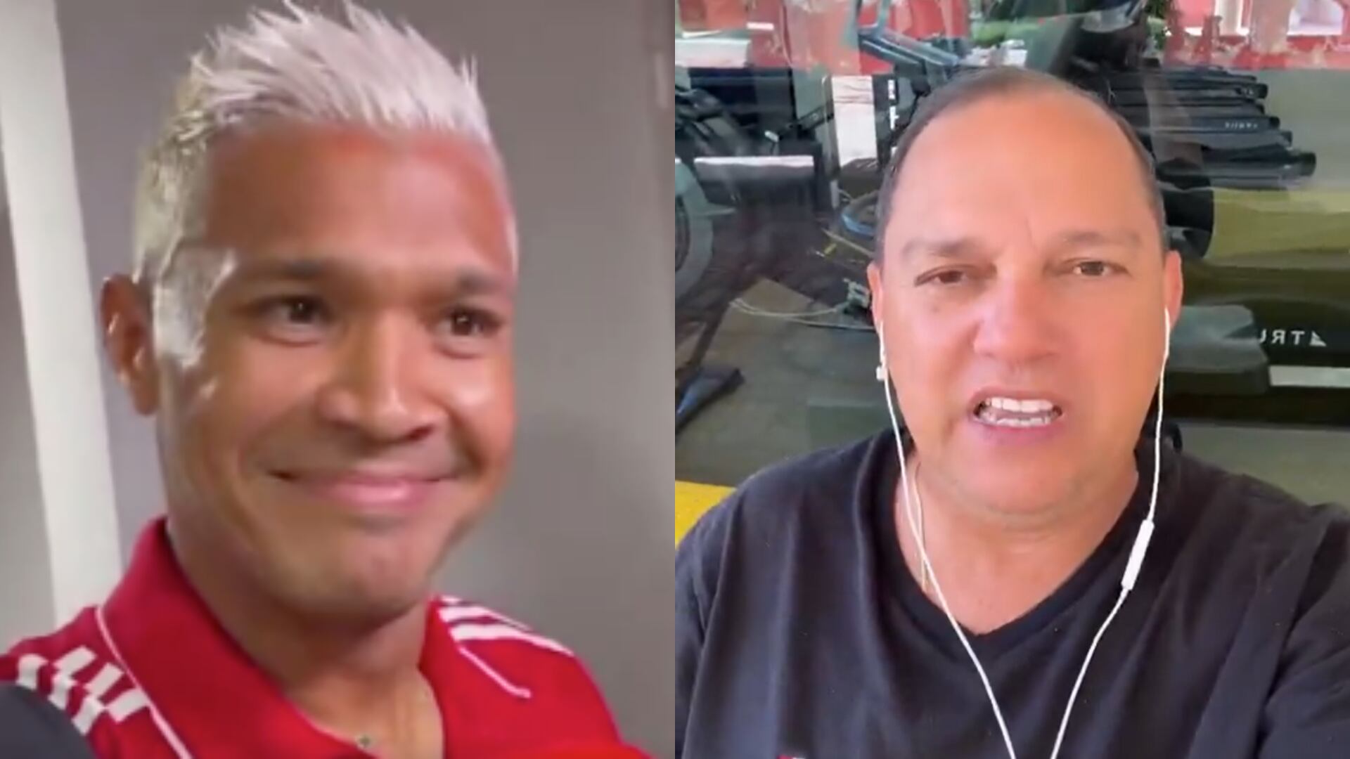 Teófilo Gutiérrez y el 'Gato' Arce - Fotos: Capturas de redes sociales