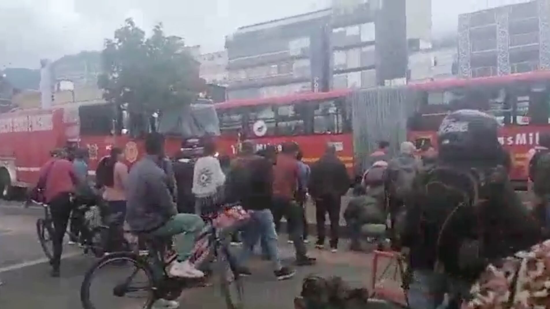 La avenida Caracas reporta problemas de movilidad