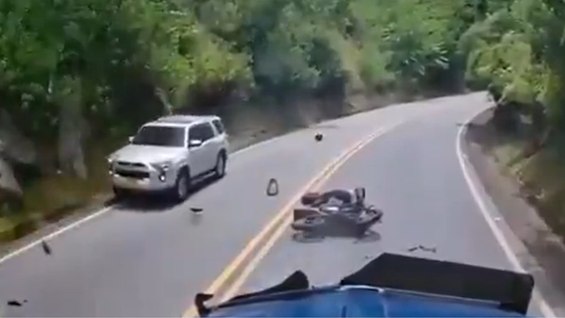 Accidente en vía de Antioquia.