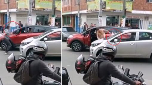 Conductores se destruyen los carros en acto de intolerancia