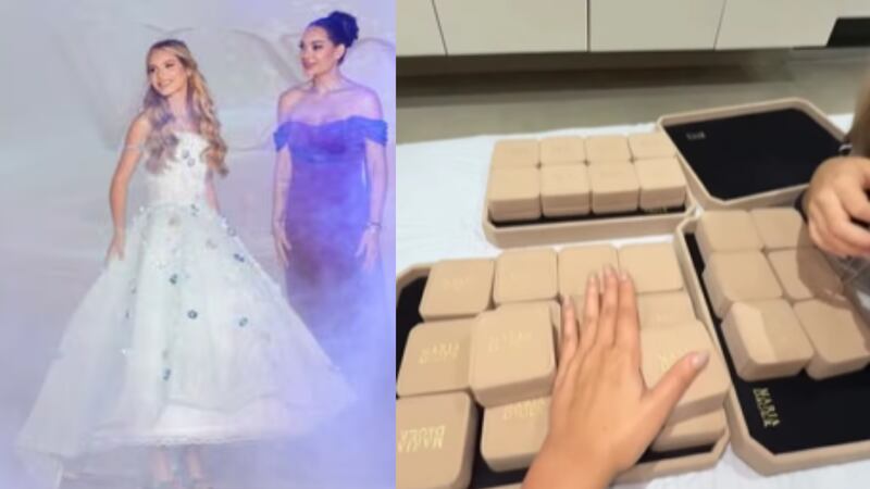 A Andrea Valdiri le sobraron esmeraldas de la fiesta de su hija y se las regalaría a sus seguidores