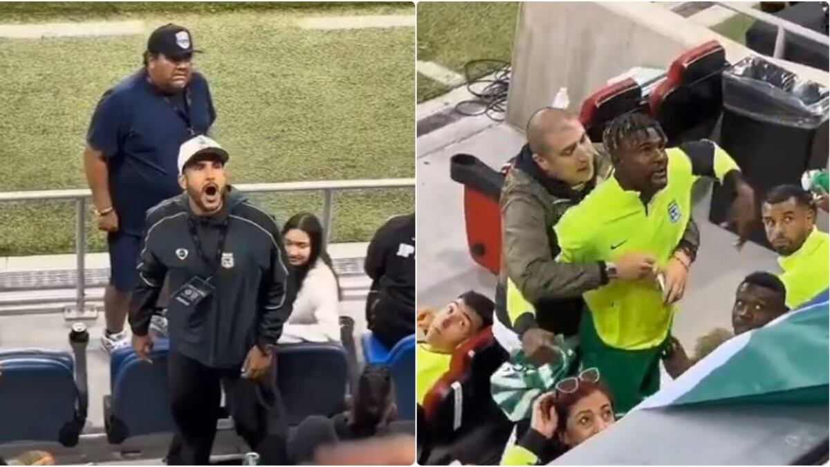 Jugador de Atlético Nacional se retó a pelear con sus propios hinchas y lo tuvieron que frenar