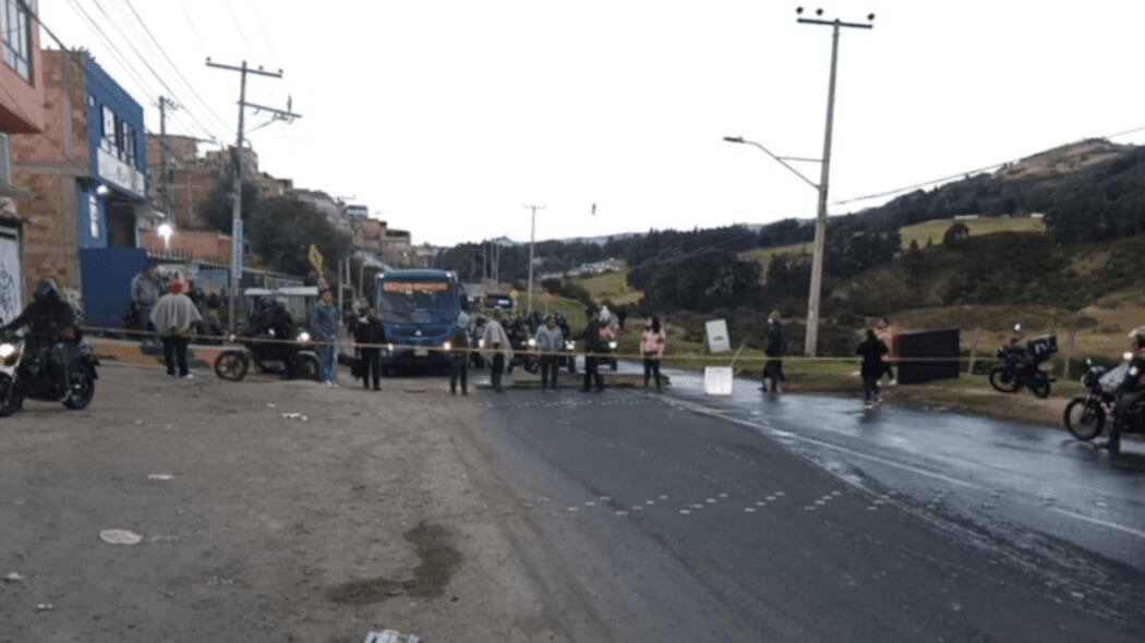 Bloqueos en la localidad de Usme genera retrasos en la operación de TransMilenio.