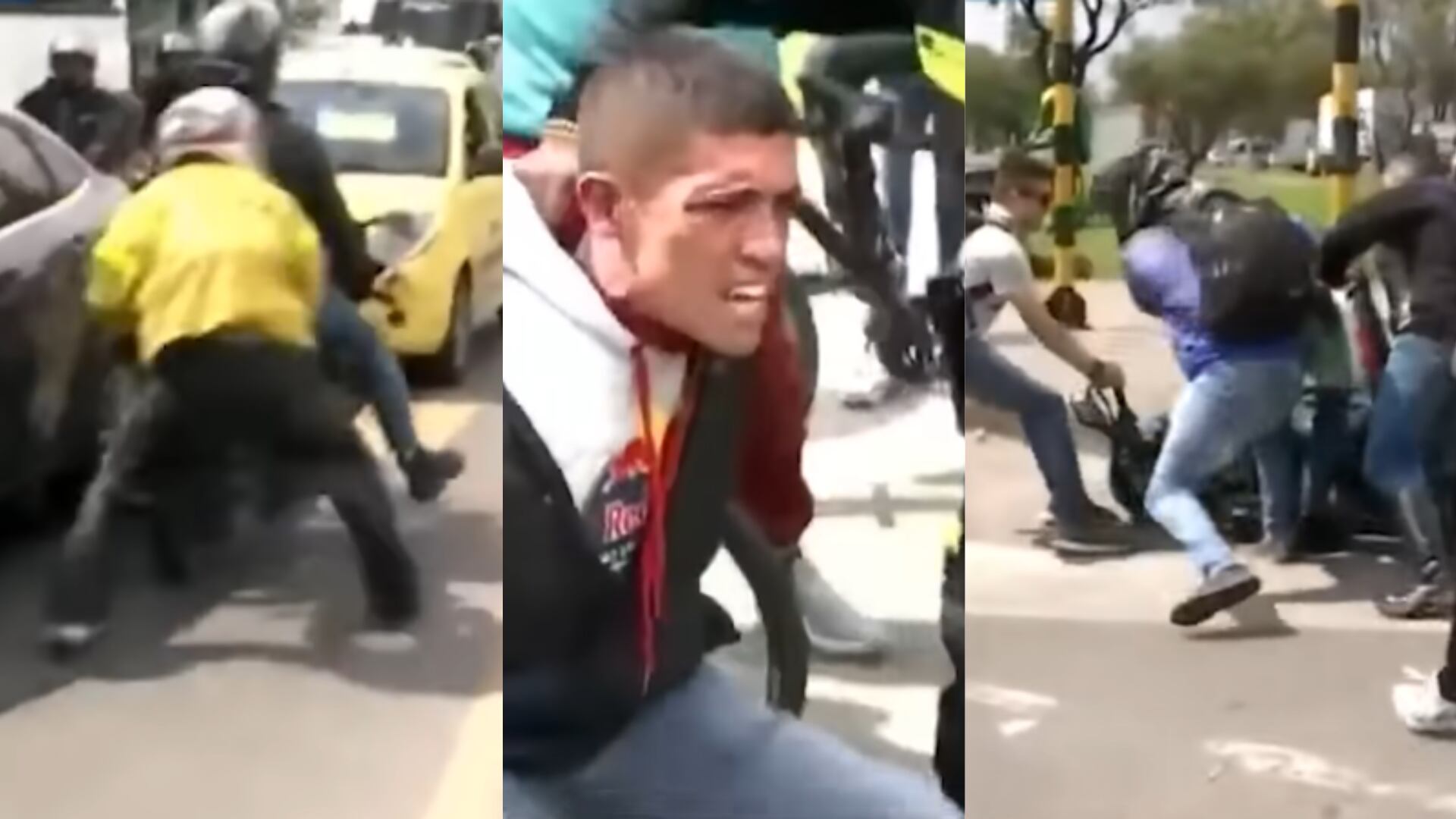 Conductor acusó a motociclista de querer robarle su cadena de nueve millones