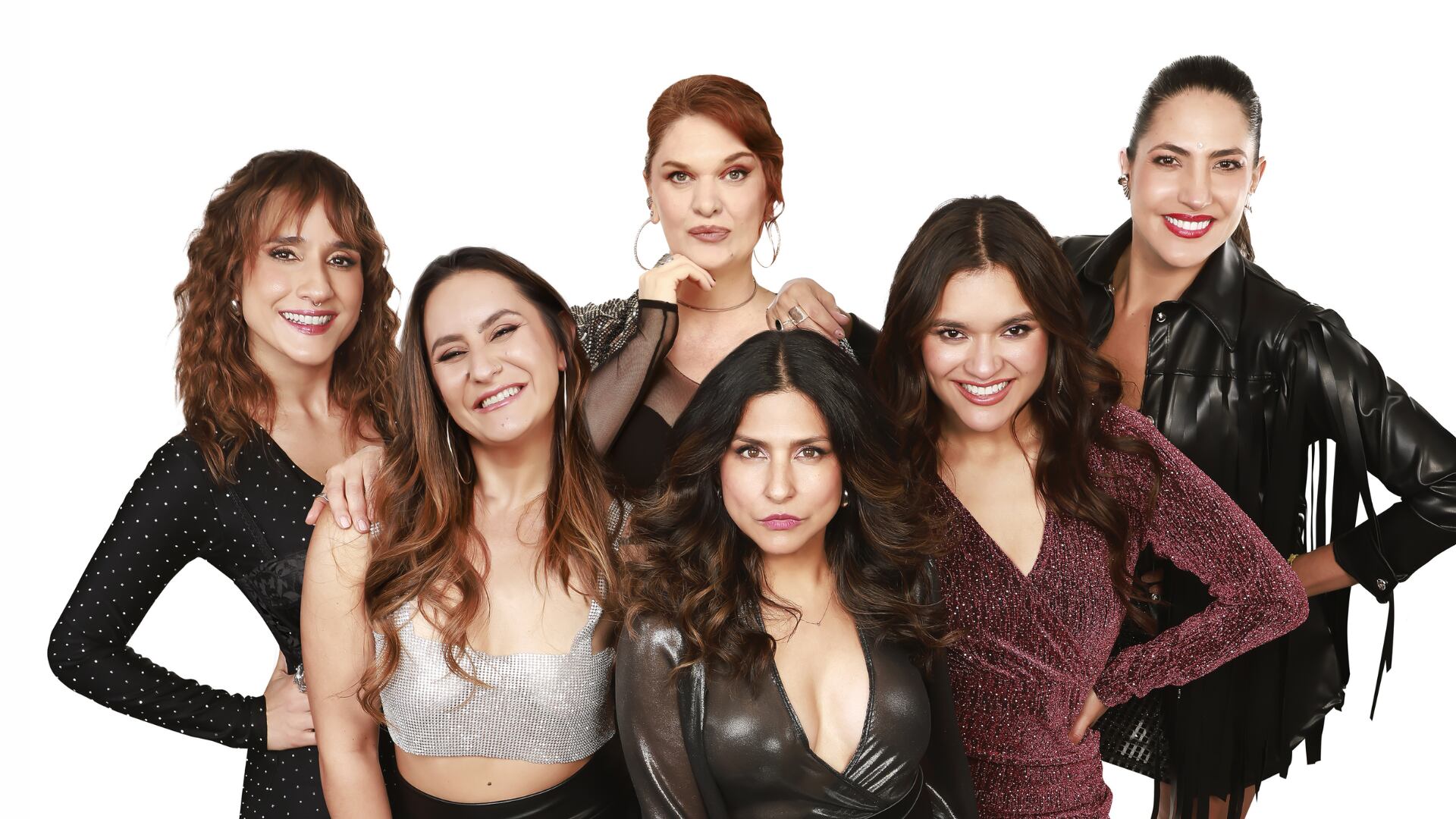 Chichila Navia, Catalina Guzmán, Aida Bossa, Viviana Bernal, Catalina Guzmán y Carolina Cuervo en ¡Oh! Diosas 2025