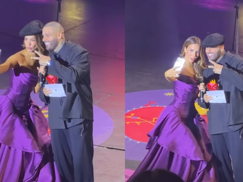 Violeta Bergonzi no pudo ocultar su fanatismo por Nicky Jam y así lo demostró en pleno escenario