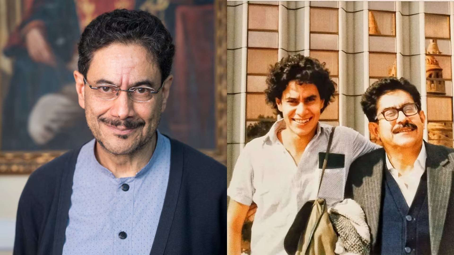 Iván Cepeda y su padre, Manuel Cepeda.