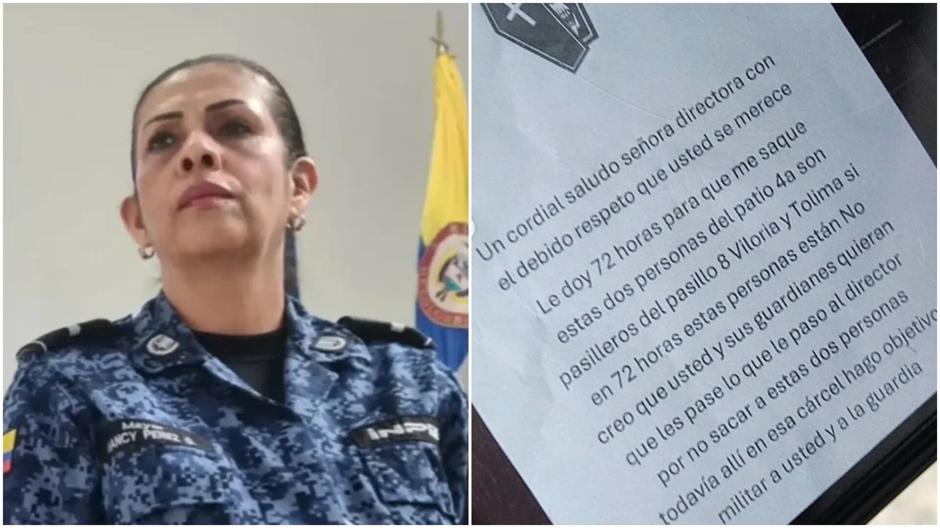 Amenazan a la nueva directora de la Cárcel La Modelo en Bogotá (Foto vía INPEC)