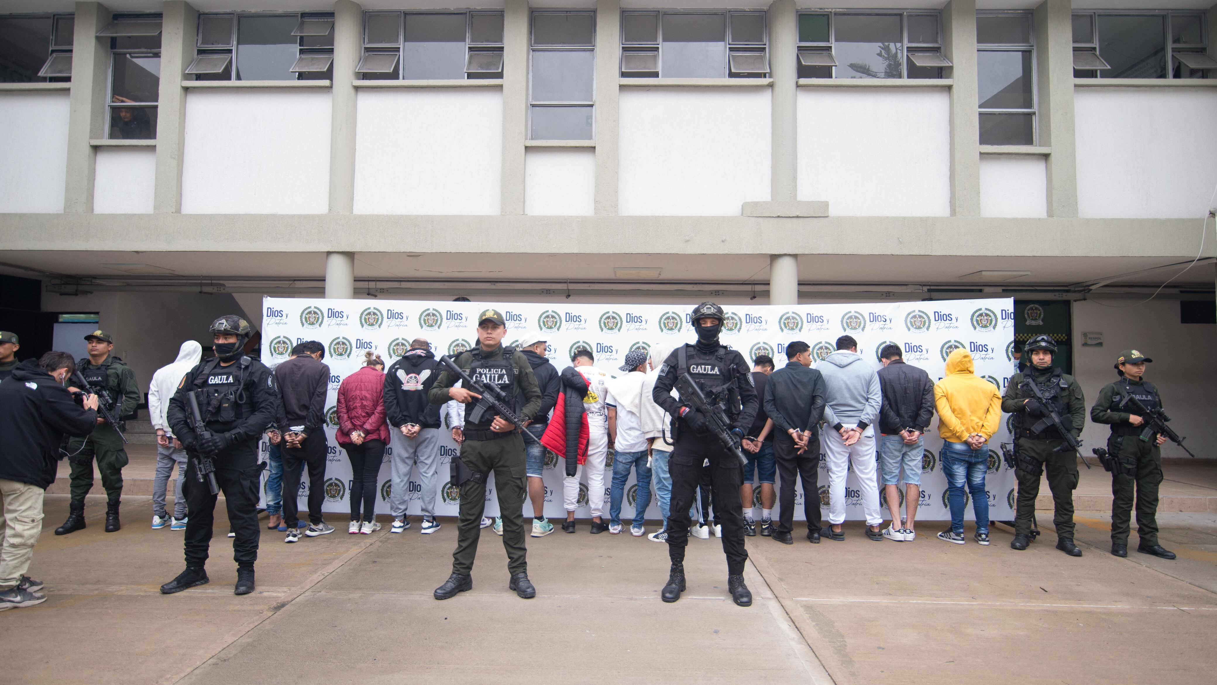 “Golpe contundente”: capturan a 20 miembros del Tren de Aragua que operaban en Bogotá (Imagen vía: Alcaldía de Bogotá)